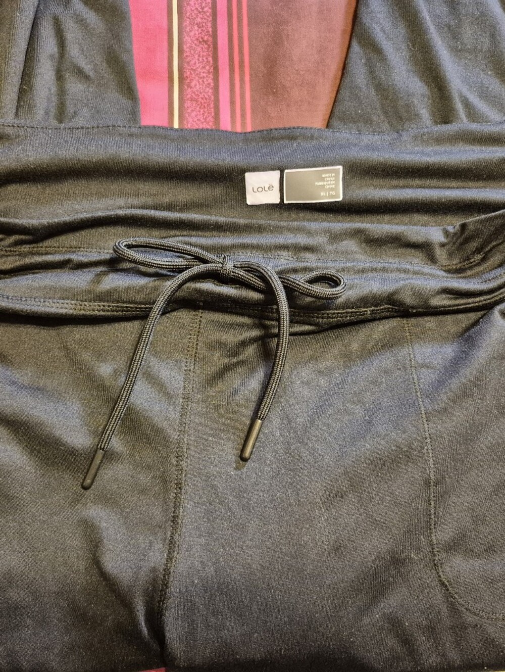 Lole Black Track Jogger Pants